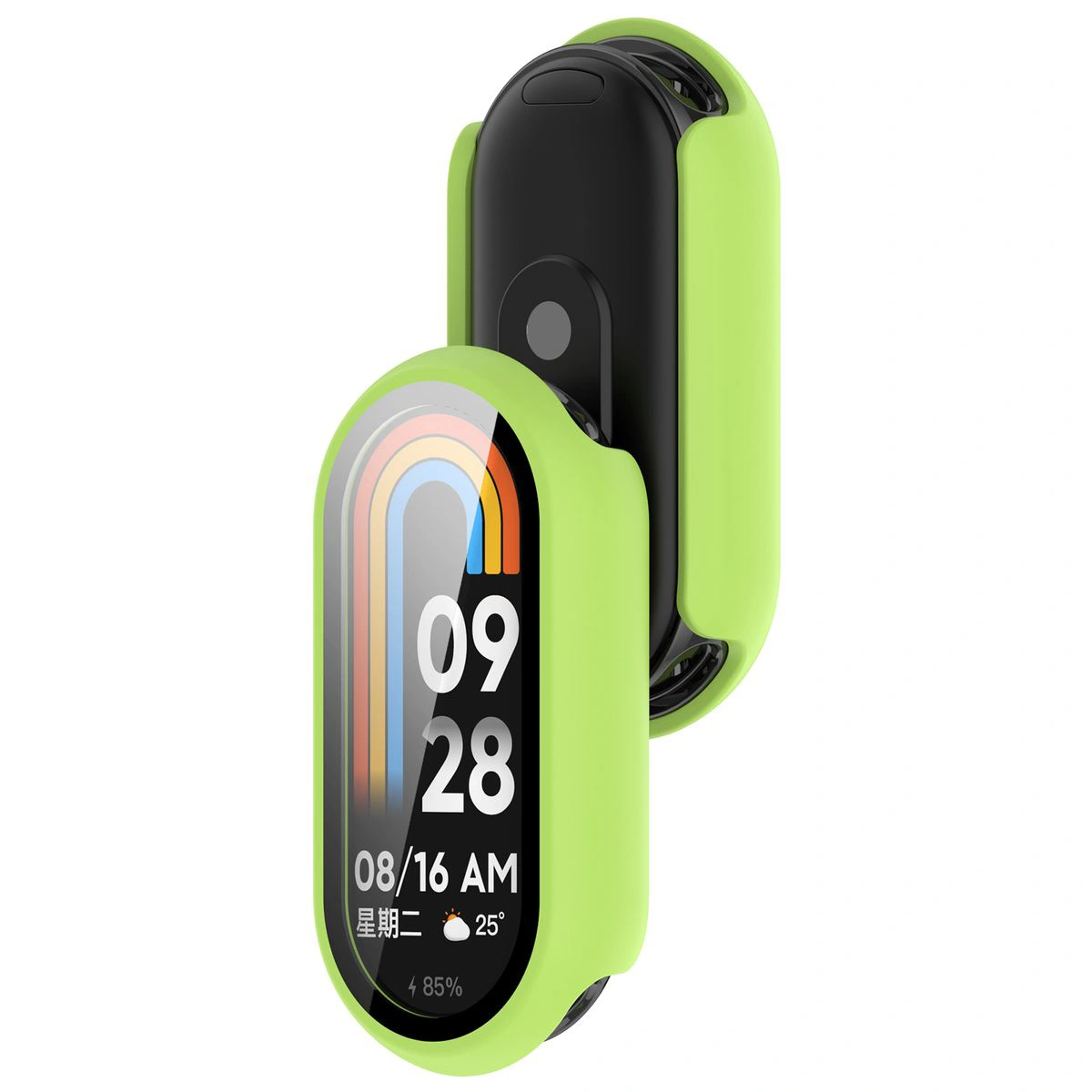 Etui z wbudowanym szkłem Bizon Case Watch Adamo do Smart Band 10